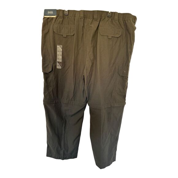 HB Harbor Bay Men's Convertible Cargo Pants in Charcoal Gray Size 2XL x 30 - Picture 2 of 12